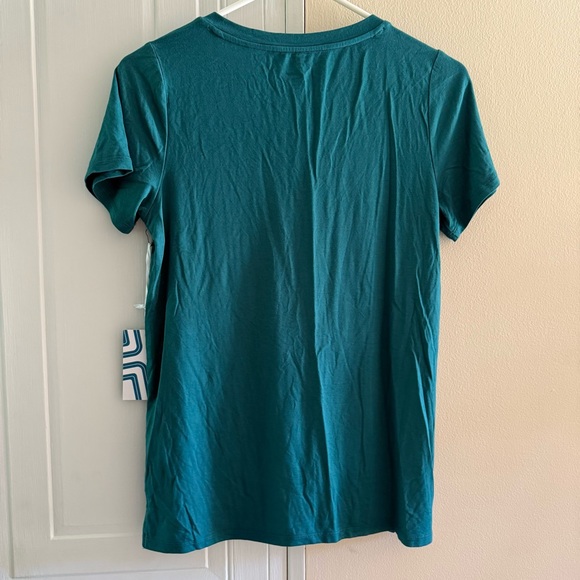 Market &‎ Spruce Teal V-Neck Women's Top Size XS NWT Short Sleeve - Picture 4 of 4